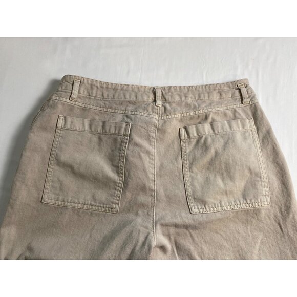 Gap Womens 12 Loose Khaki Pants Cotton Casual Wide Leg “Moonstone” Y2K Comfy - Picture 14 of 16